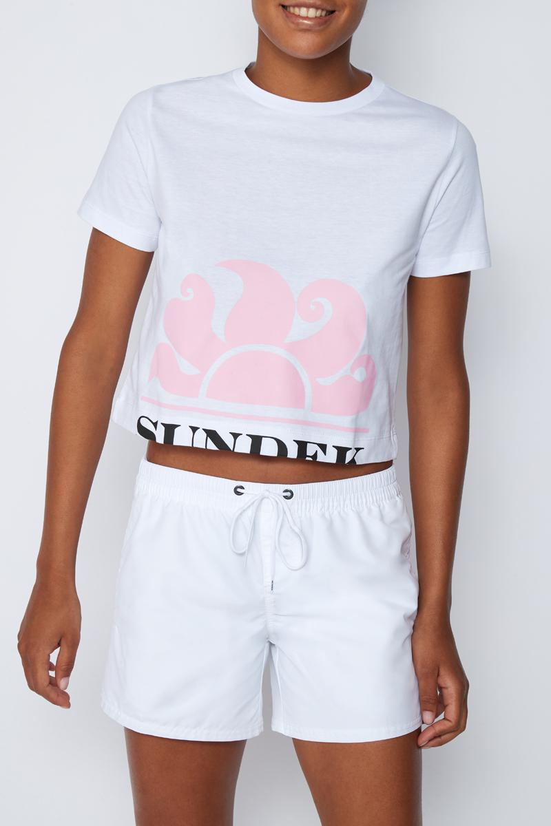 SUNDEK W740TEJS000 00601 CROPPED T-SHIRT 