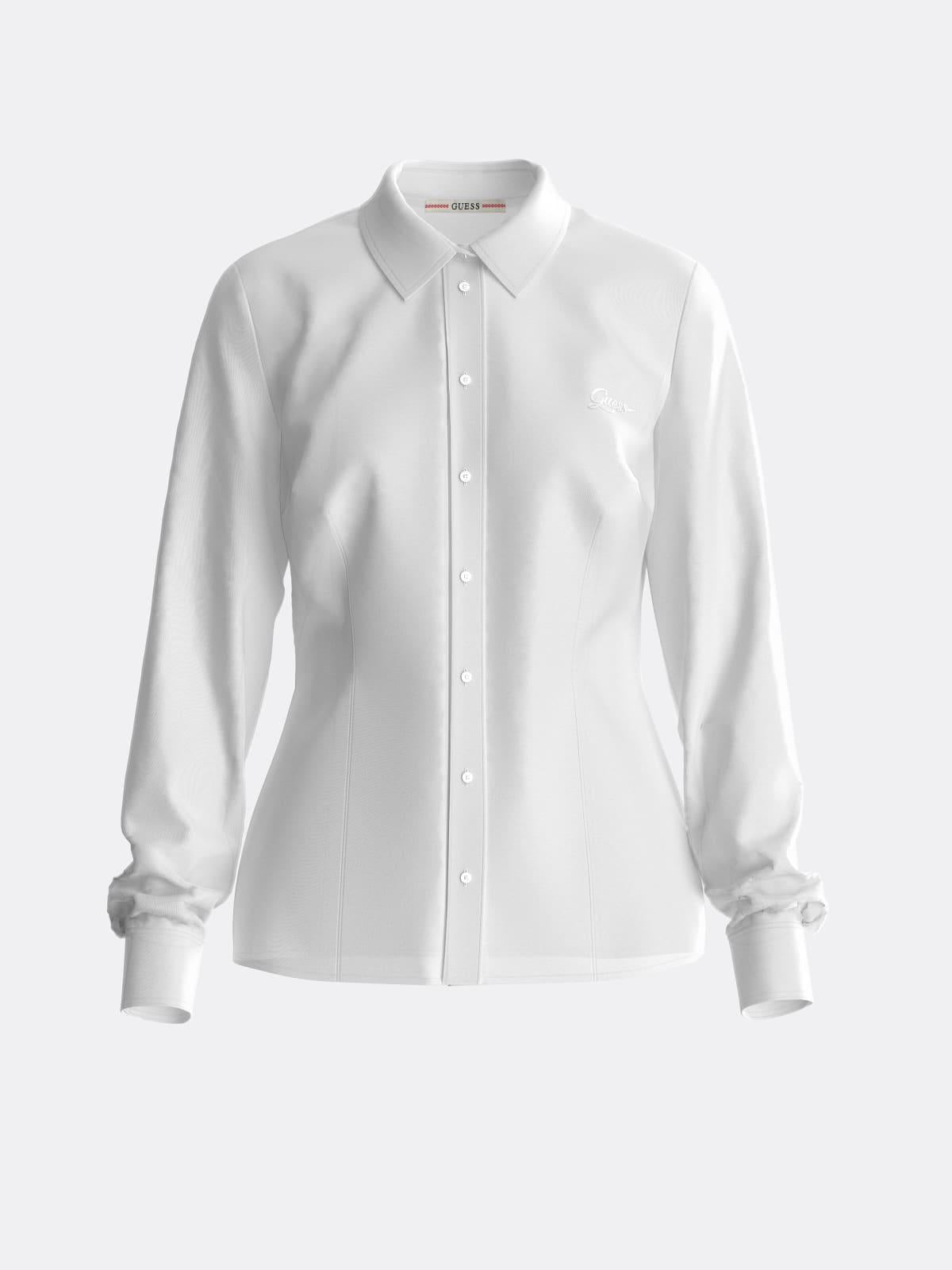 GUESS W2YH41 G011 LS CATE SHIRT 