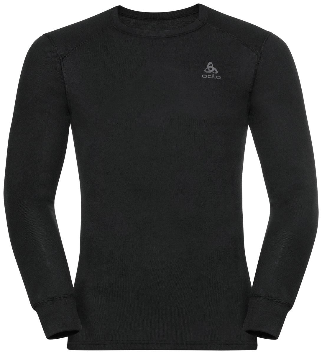 Image of ODLO 159102 15000 BL TOP CREW NECK L/S ACTIVE WA 