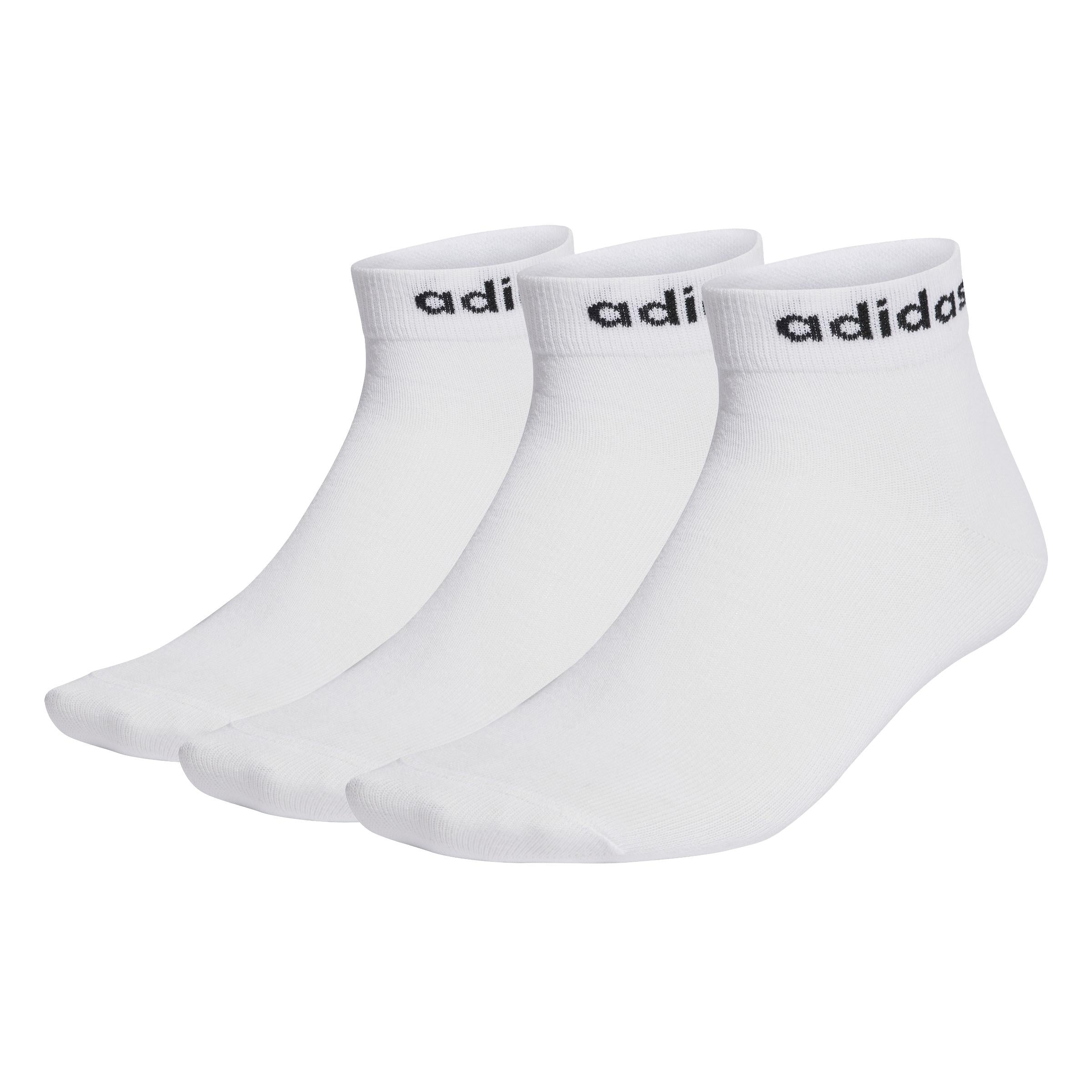 Image of ADIDAS HT3451 C T LIN ANKLE 3P      WHITE/BLACK 