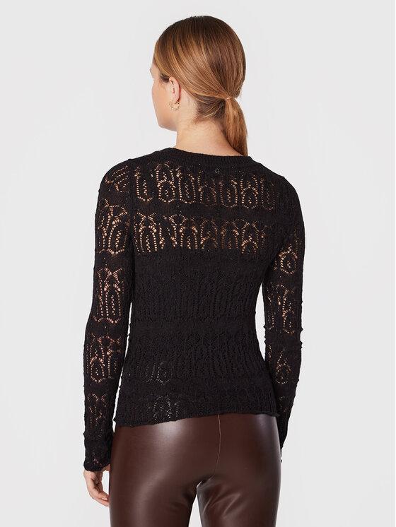 Image of GUESS W2BR33 JBLK NATHALIE RN LS SWEAT 