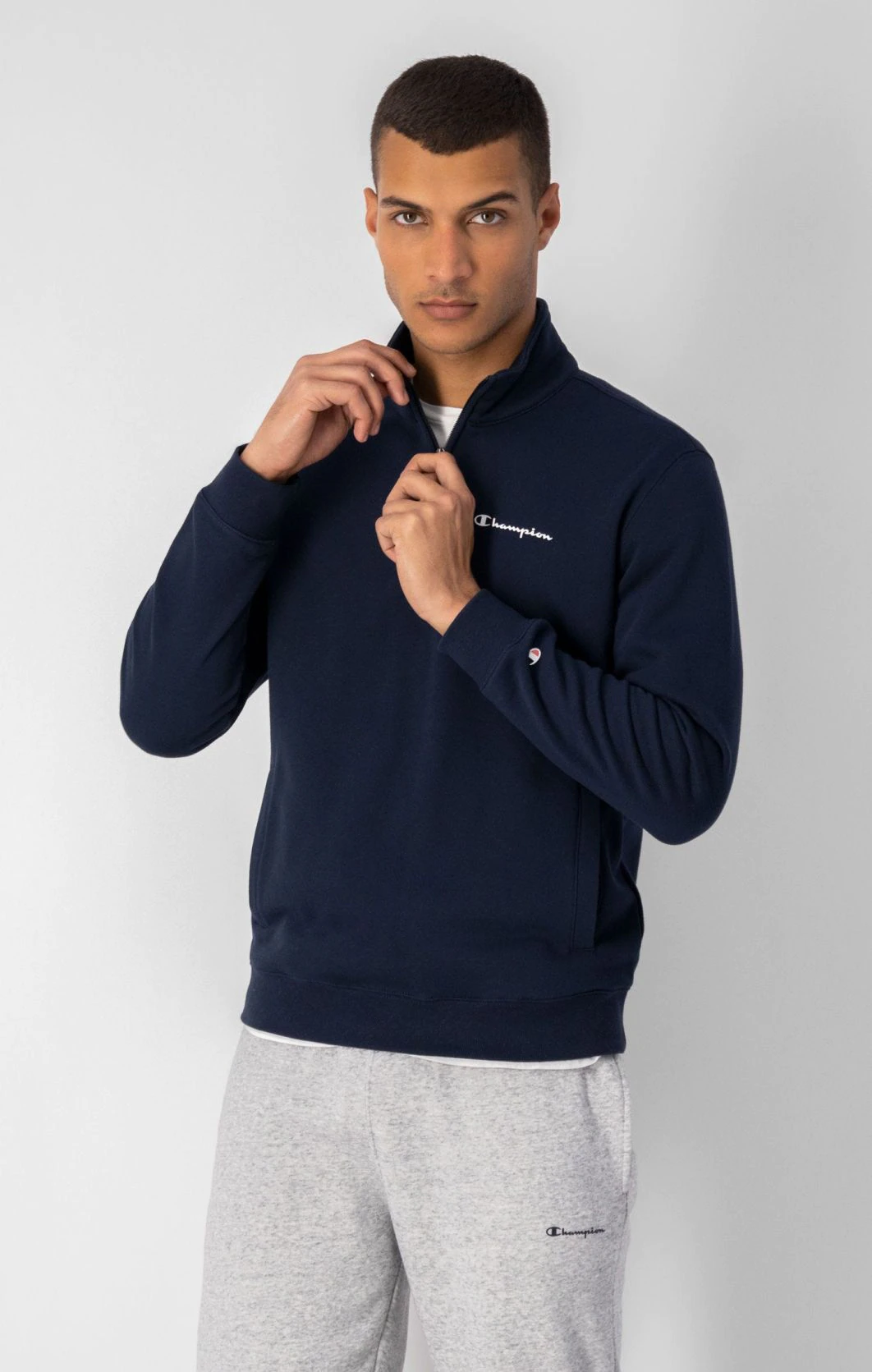 Image of CHAMPION 218291 BS501 Half Zip Sweatshirt 