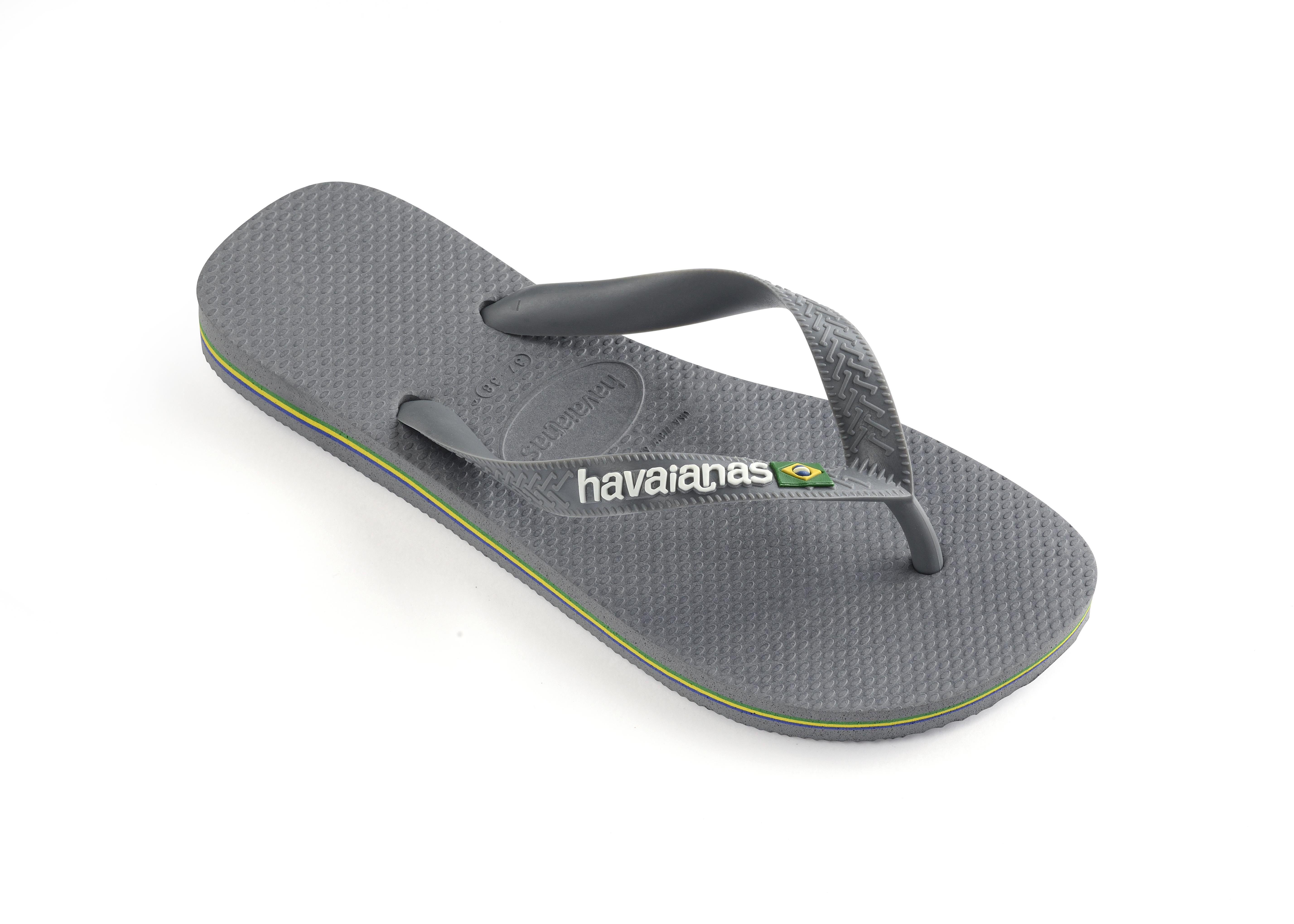 Image of HAVAIANAS 4110850 5002 HAV. BRASIL LOGO GREEN OLIVE/GREEN OLIVE 456 