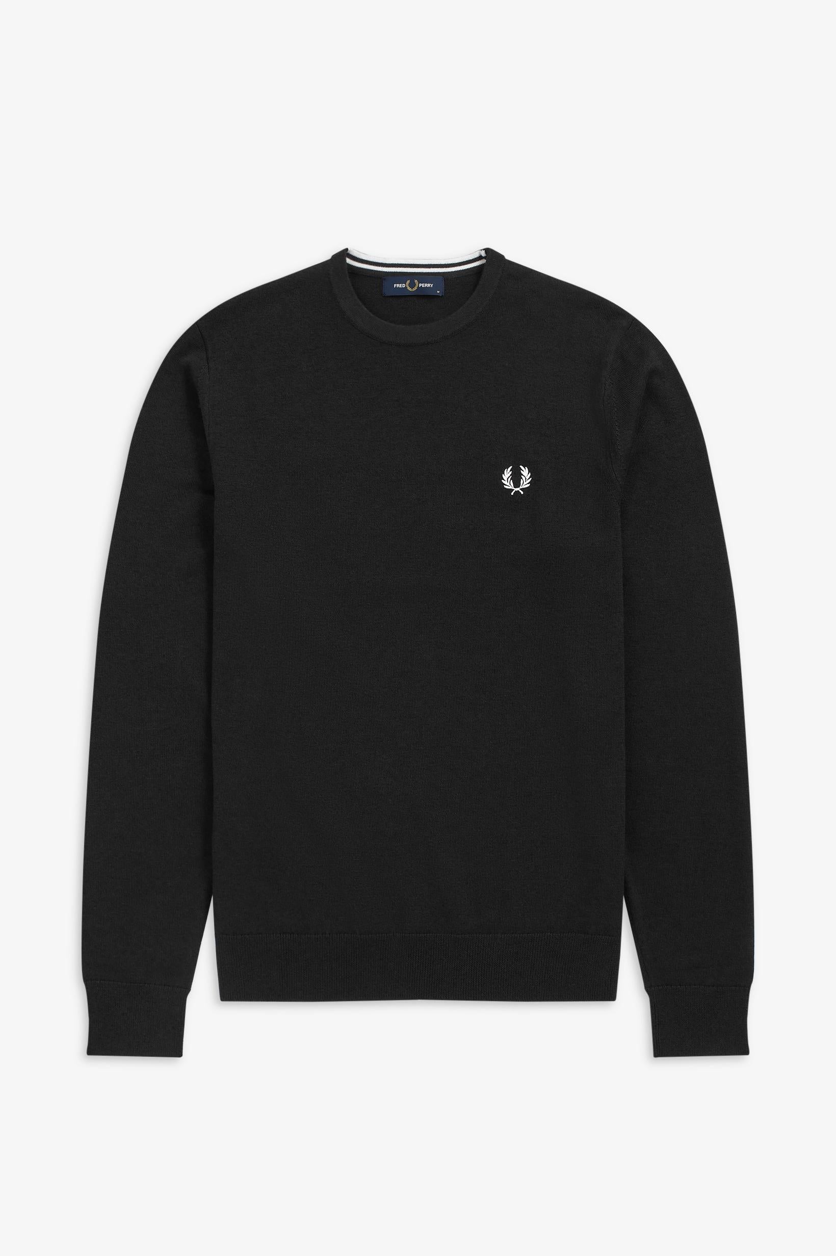 Image of FRED PERRY K9601 198 FP CLASSIC CREW NECK JUMPER 