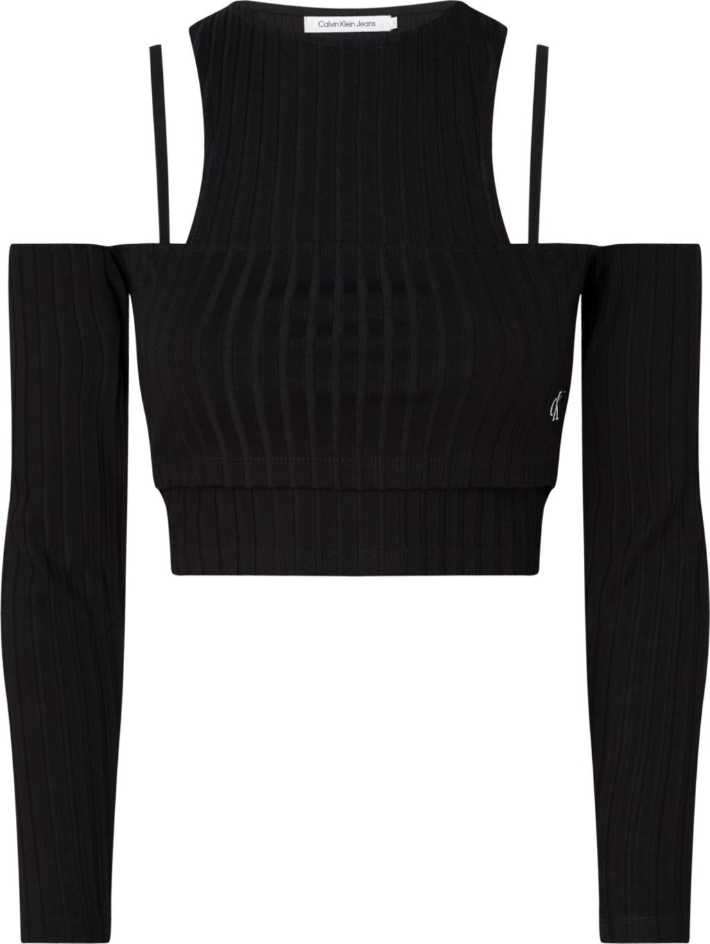 CALVIN KLEIN J20J220775 BEH RIB DOUBLE LAYER CRO, BEH 