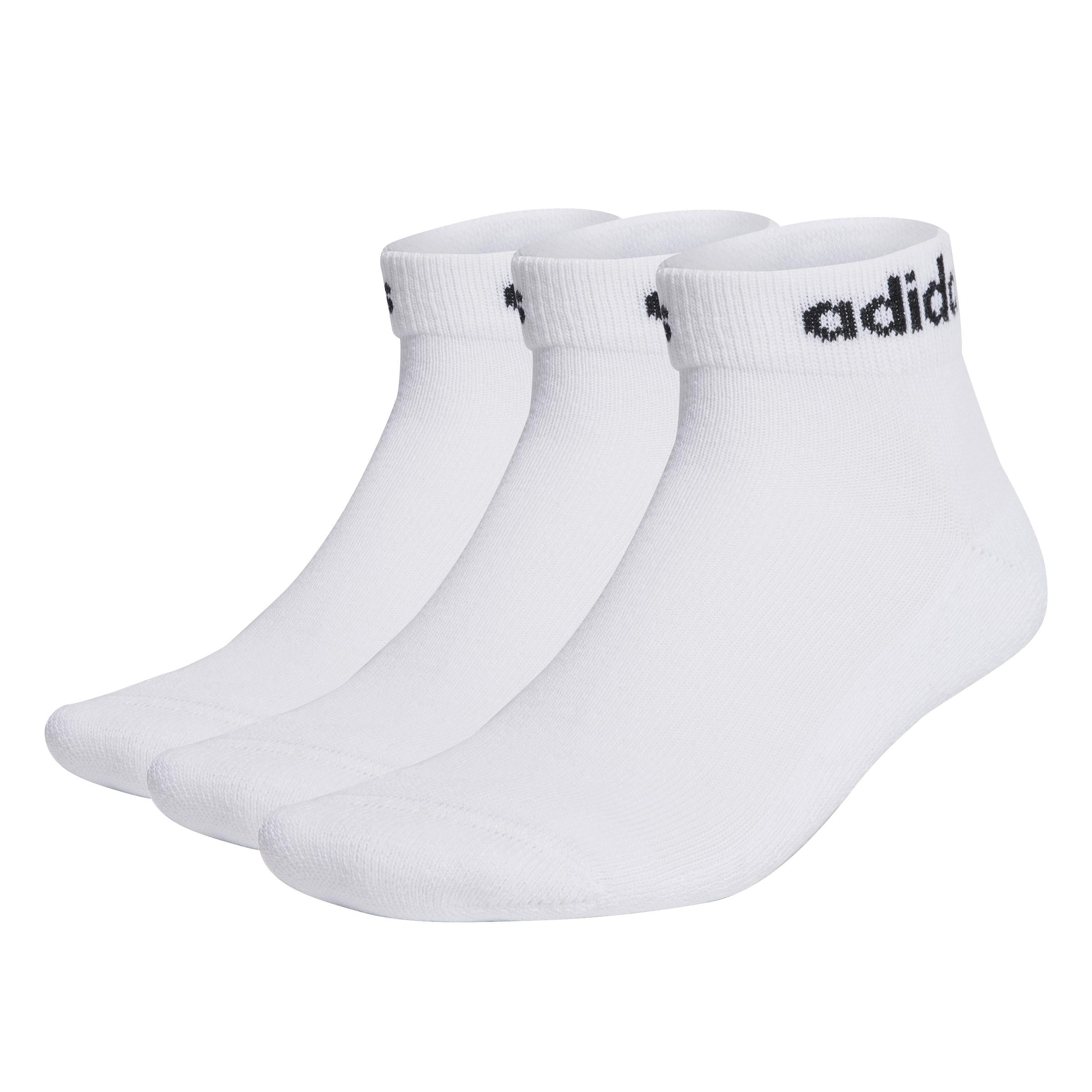 Image of ADIDAS HT3457 C C LIN ANKLE 3P      WHITE/BLACK 