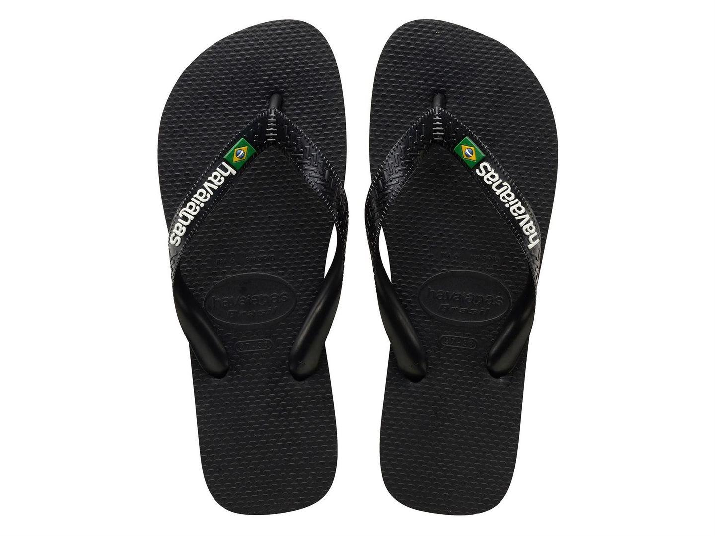 Image of HAVAIANAS 4110850 1069 HAV. BRASIL LOGO GREEN OLIVE/GREEN OLIVE 456 