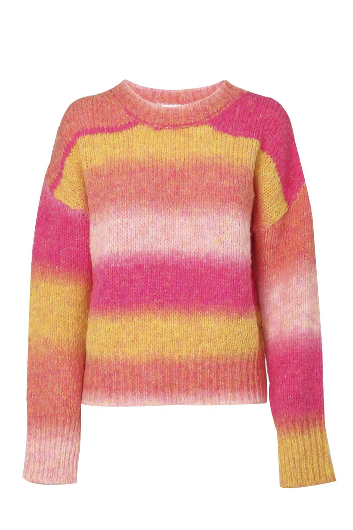 Image of KOCCA A22PMA7907AAFA0000 F8023 MAGLIA M­L FANT.FUCSIA­ARANCIOAVRON 