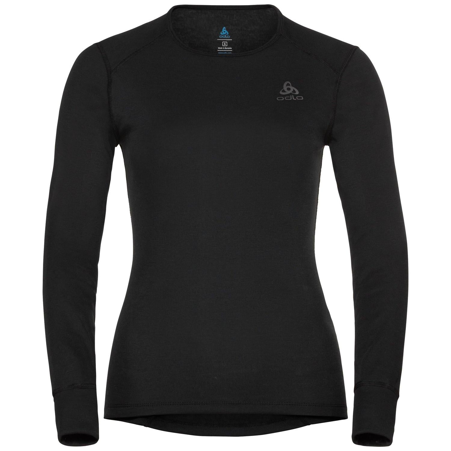 ODLO 159101 15000 BL TOP CREW NECK L/S ACTIVE WA 