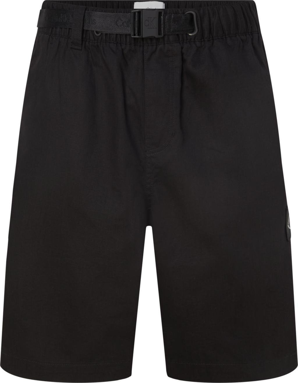 Image of CALVIN KLEIN J30J323149 BEH LINEN BELTED SHORT, BEH 