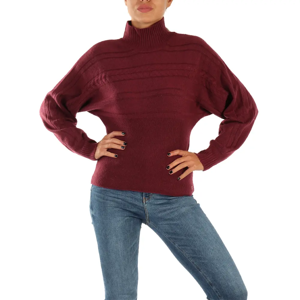 Image of GUESS W2BR37 A502 ANNE ROLL NECK LS SW 