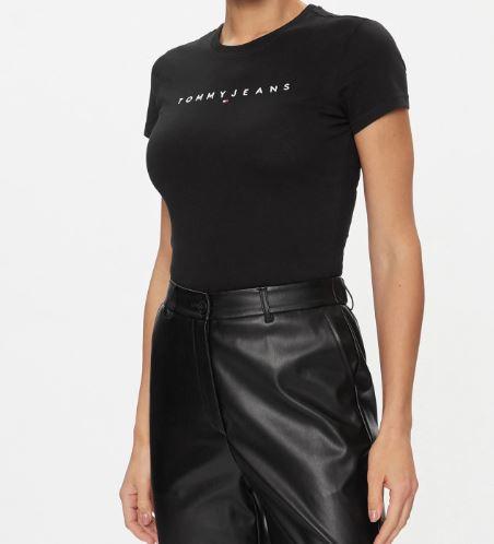 TOMMY HILFIGER DW0DW17361 BDS TJW SLIM LINEAR TEE, YBR 