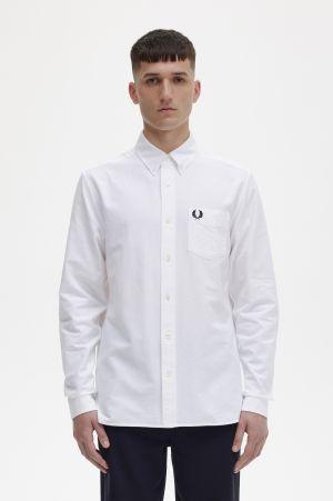 Image of FRED PERRY M5516 100 FP OXFORD SHIRT 