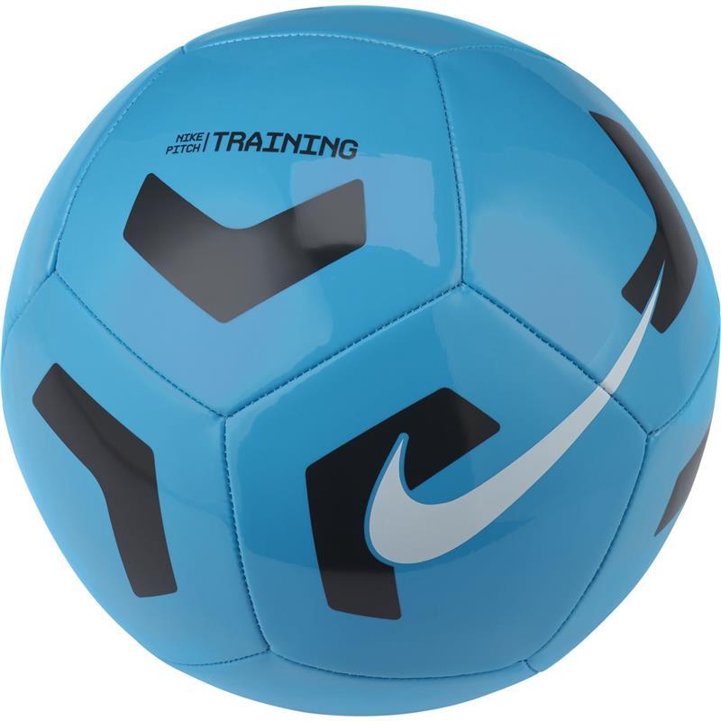 Image of NIKE CU8034 434 NIKE PALLONE PITCH TRAINING - LT BLUE FURY/BLACK 